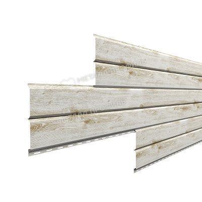 Сайдинг металлический L-брус Беленый дуб