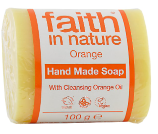 Увлажняющее мыло ручной работы Faith in nature 100г с маслом Апельсина