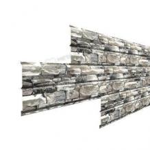 Сайдинг металлический L-брус Белый камень